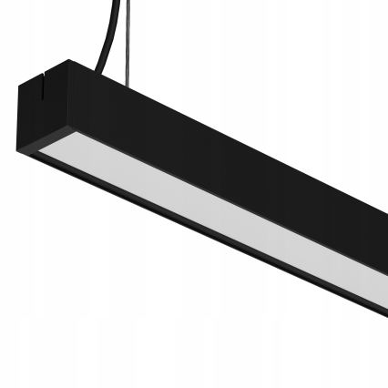 LED pendant (suspended by cable / surface-mounted) LED/44W/230V 6000K 120 cm black