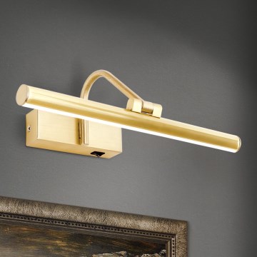 LED Picture light PORTRAIT LED/6W/230V 30 cm gold