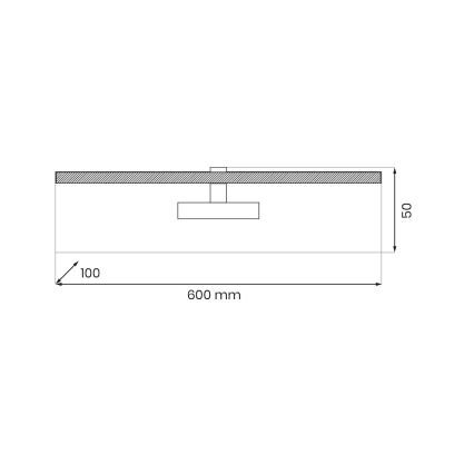 LED Picture light PRADO LED/11W/230V shiny chrome