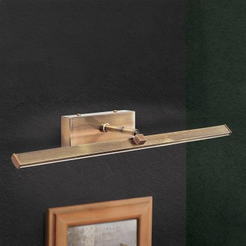 LED Picture light PUBLIO LED/10W/230V 50 cm gold/patina
