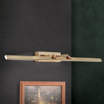 LED Picture light PUBLIO LED/15W/230V 75 cm gold/patina