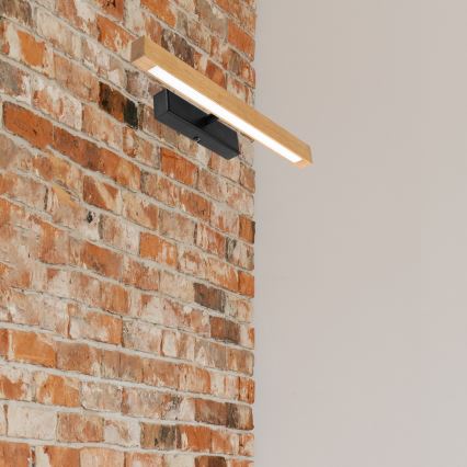 LED Picture Light VERDE LED/5.5W/230V 3000K 46 cm Oak/Black