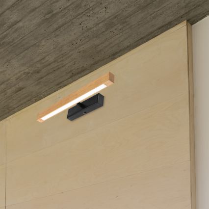 LED Picture Light VERDE LED/5.5W/230V 3000K 46 cm Oak/Black