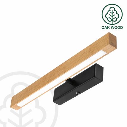 LED Picture Light VERDE LED/5.5W/230V 3000K 46 cm Oak/Black