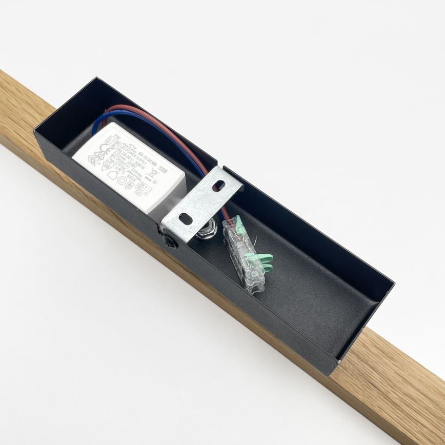 LED Picture Light VERDE LED/5.5W/230V 3000K 46 cm Oak/Black