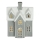 LED Porcelain decoration LED/2xLR44/warm white house grey