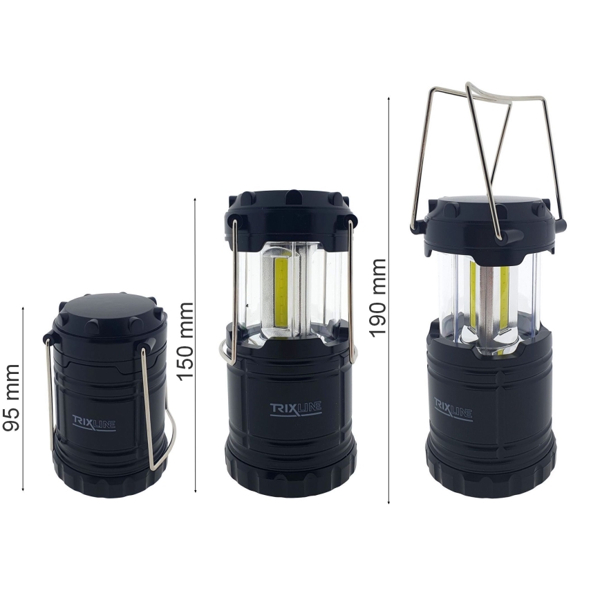 LED Portable camping lamp 3xLED/3W/3xAAA 6400K
