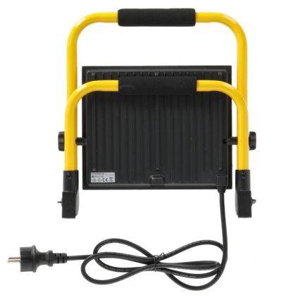 LED Portable floodlight TIGRA LED/100W/4000K IP54 black/yellow