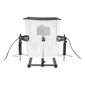 LED Portable photo studio 2xGU10/5W/230V