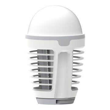 LED Portable rechargeable lamp with an insect trap LED/5W/1800 mAh IPX4 white/grey