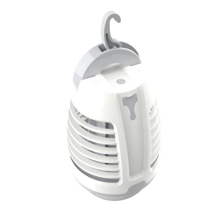 LED Portable rechargeable lamp with an insect trap LED/5W/1800 mAh IPX4 white/grey