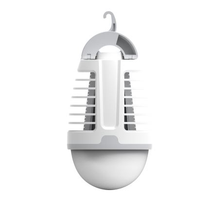 LED Portable rechargeable lamp with an insect trap LED/5W/1800 mAh IPX4 white/grey