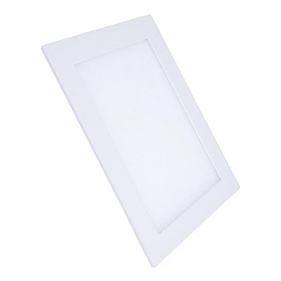 LED recessed ceiling light, 24W, 230V, 3000/4000/6000K, 30x30 cm, white