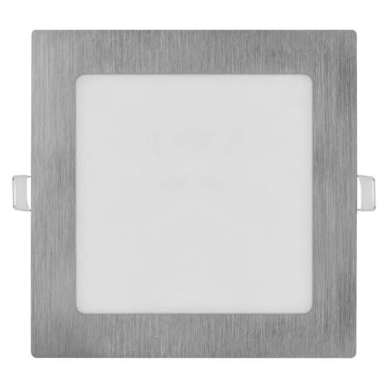 LED Recessed Ceiling Light NEXXO LED/12,5W/230V 3000/3500/4000K silver 17x17 cm