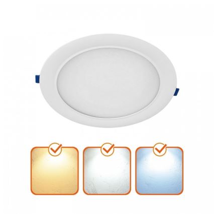 LED recessed ceiling light SIGARO LED/18W/230V 3000/4000/6500K, Ø 22 cm, white