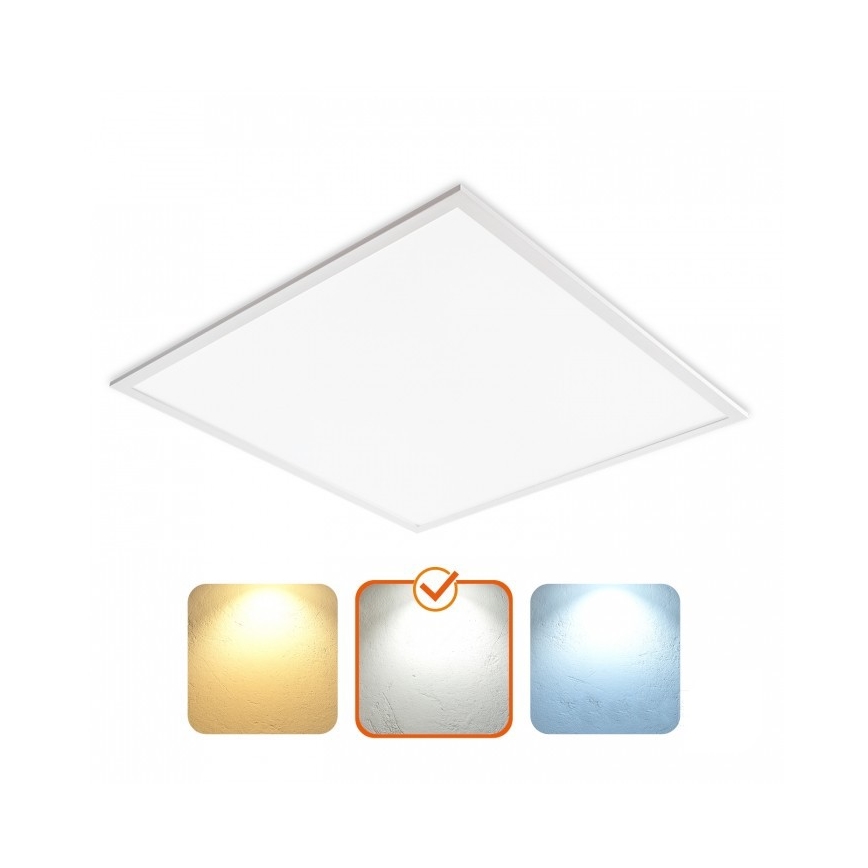 LED Recessed Ceiling Panel DAVRO 40W 230V 4000K 62x62 cm White