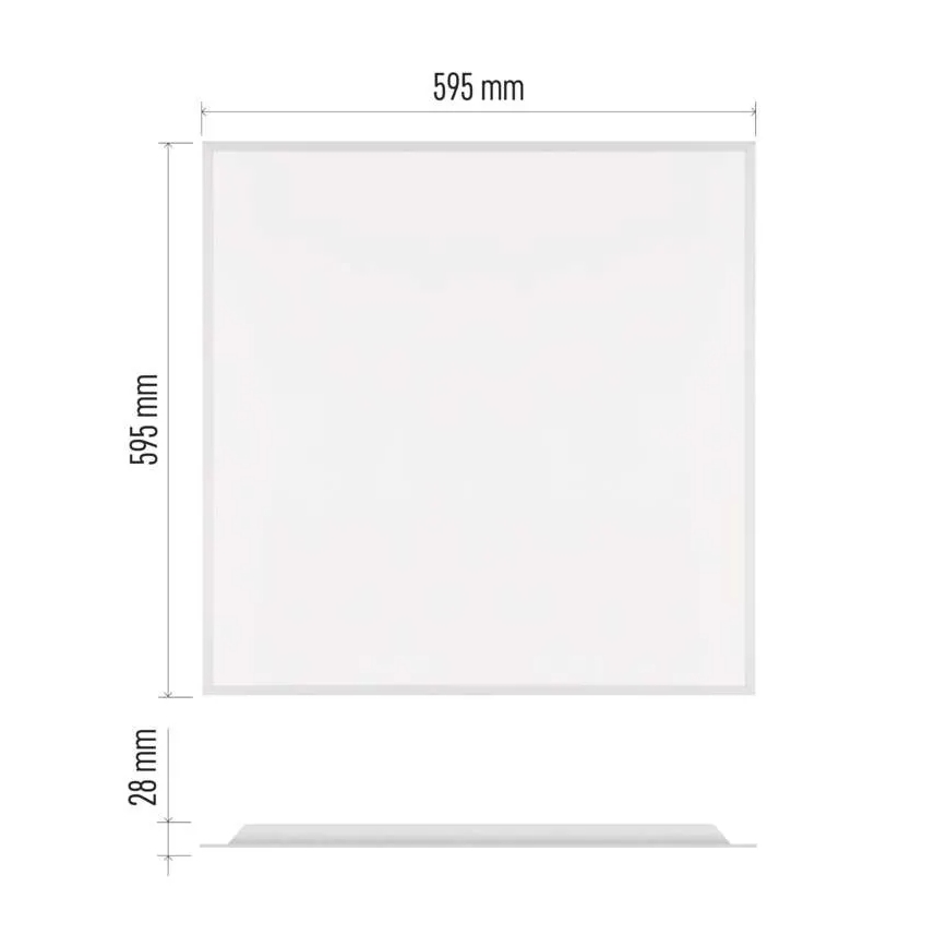 LED recessed ceiling panel DIXXO LED/36W/230V 4000K UGR19 60x60 cm white