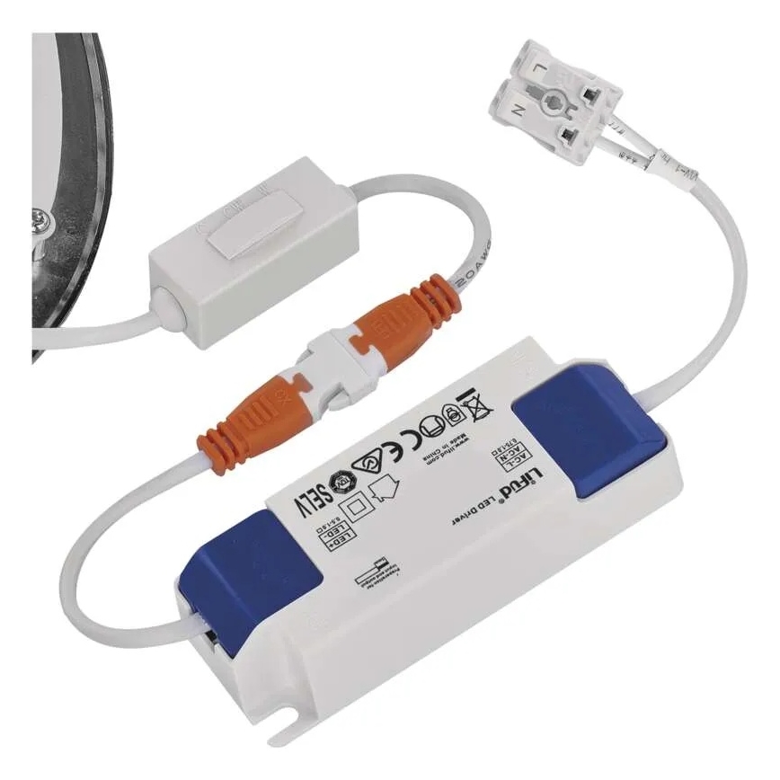 LED recessed downlight NEXXO LED/12.5W/230V 3000/3500/4000K silver Ø 17 cm