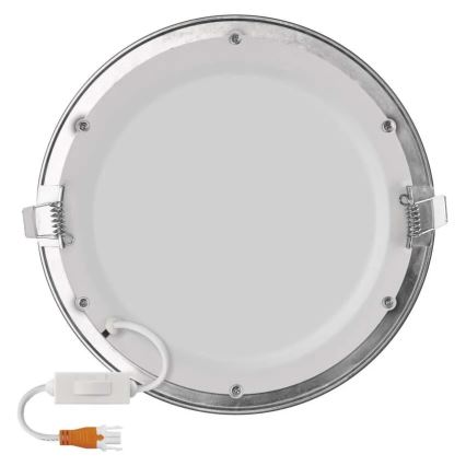 LED Recessed Downlight NEXXO LED/18W/230V 3000/3500/4000K, Silver, Ø 22.5 cm