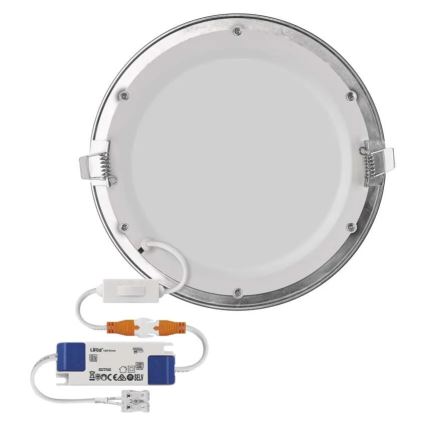 LED Recessed Downlight NEXXO LED/18W/230V 3000/3500/4000K, Silver, Ø 22.5 cm