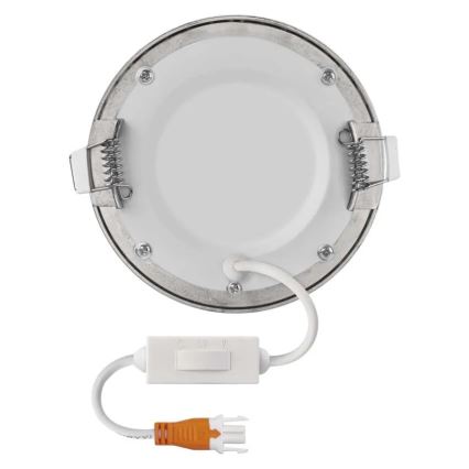 LED recessed downlight NEXXO LED/7W/230V 3000/3500/4000K silver Ø 12 cm