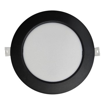 LED Recessed light CIRCLE LED/12W/230V 4000K d. 17 cm black