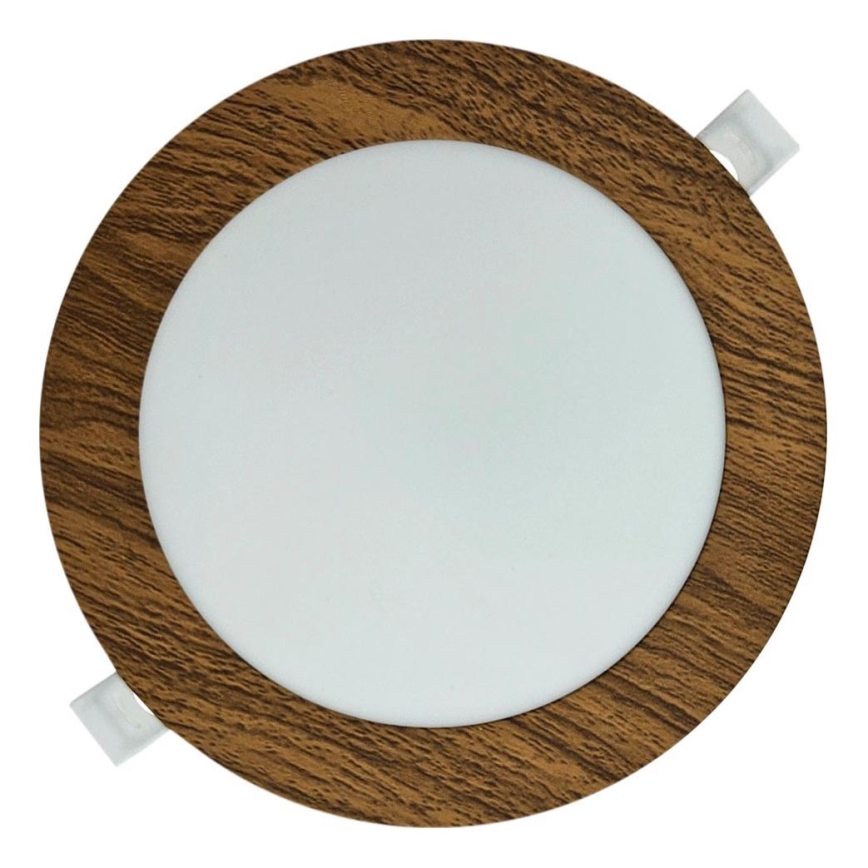 LED Recessed light CIRCLE LED/12W/230V 4200K d. 16,7 cm brown