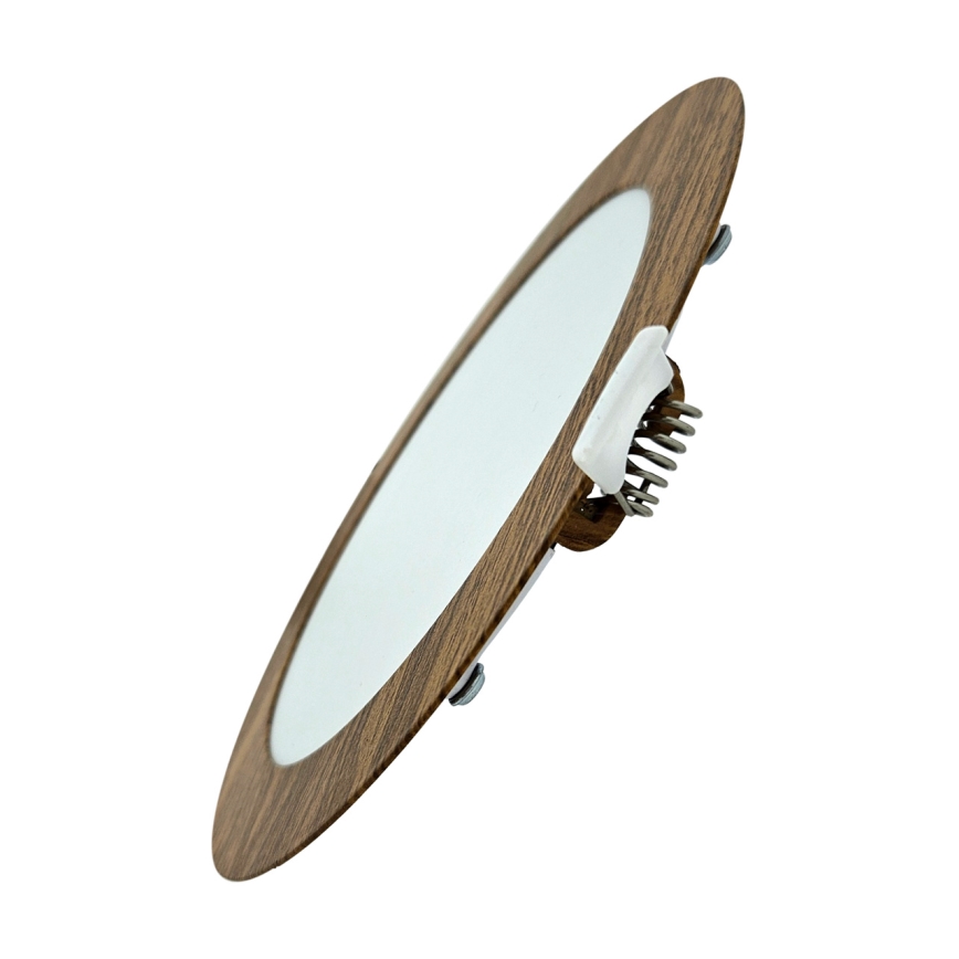 LED Recessed light CIRCLE LED/12W/230V 4200K d. 16,7 cm brown