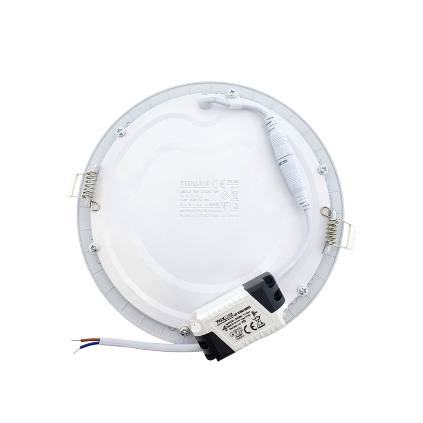 LED Recessed light CIRCLE LED/15W/230V 6500K d. 18,8 cm white