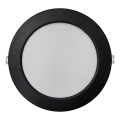 LED Recessed light CIRCLE LED/18W/230V 4000K d. 22 cm black