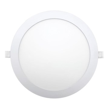 LED Recessed light CIRCLE LED/24W/230V 6500K d. 30 cm white
