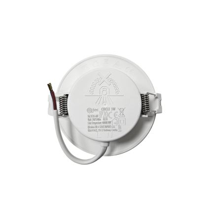 LED Recessed light CIRCLE LED/3W/230V 4000K d. 9 cm white