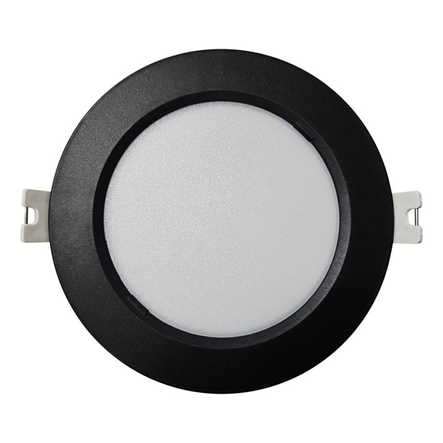 LED Recessed light CIRCLE LED/6W/230V 4000K d. 12 cm black