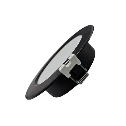 LED Recessed light CIRCLE LED/6W/230V 4000K d. 12 cm black