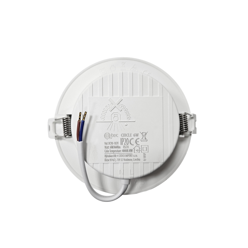 LED Recessed light CIRCLE LED/6W/230V 4000K d. 12 cm white