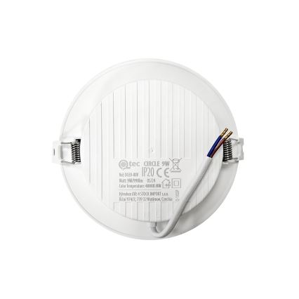 LED Recessed light CIRCLE LED/9W/230V 4000K d. 14,5 cm white