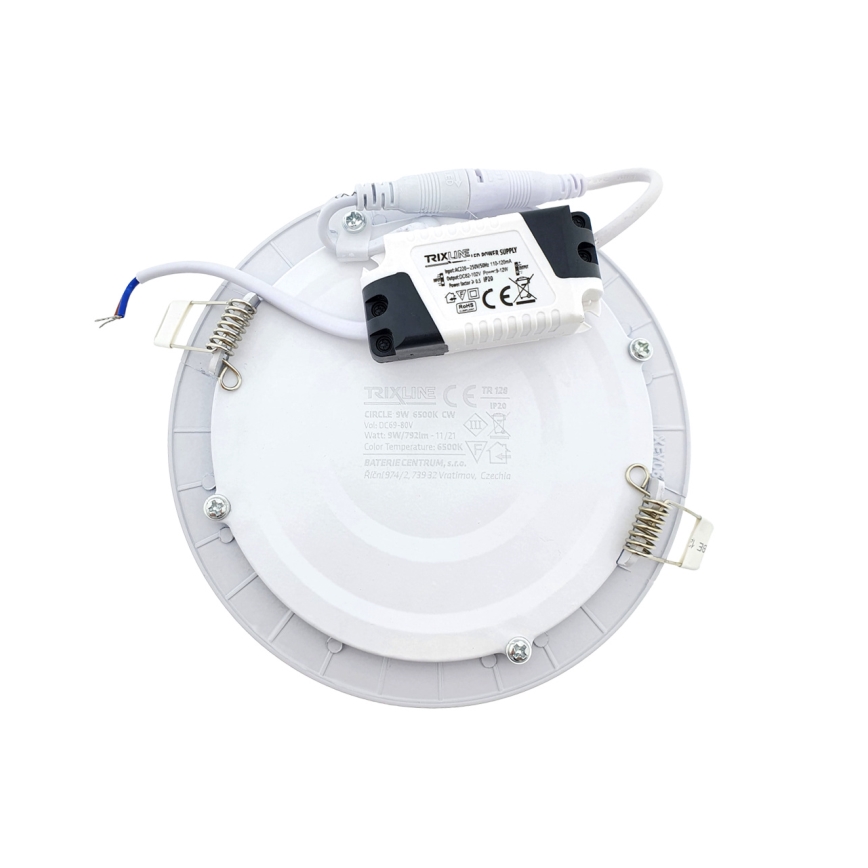 LED Recessed light CIRCLE LED/9W/230V 6500K d. 14,5 cm white