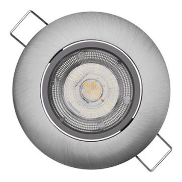 LED Recessed light EXCLUSIVE 1xLED/5W/230V 3000 K silver
