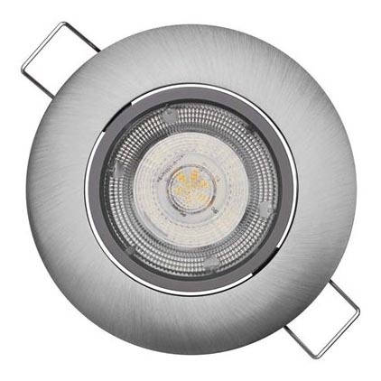 LED Recessed light EXCLUSIVE 1xLED/5W/230V 3000 K silver