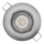 LED Recessed light EXCLUSIVE 1xLED/5W/230V 3000 K silver