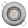 LED Recessed light EXCLUSIVE 1xLED/5W/230V 4000 K silver