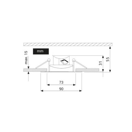 LED Recessed light EYE LED/5W/230V 3000K