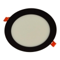 LED Recessed light GERD LED/12W/230V 4000K black