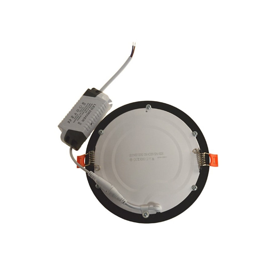LED Recessed light GERD LED/12W/230V 4000K black