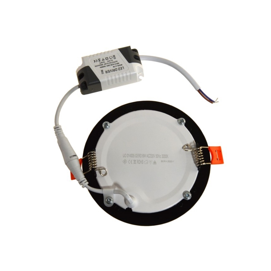 LED Recessed light GERD LED/6W/230V 3000K black