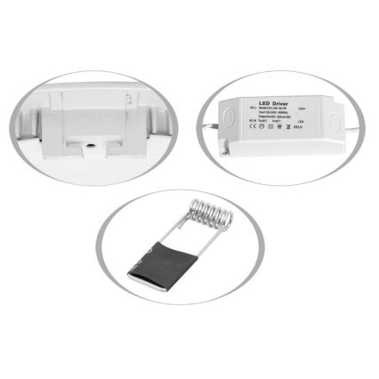LED Bathroom recessed light LADA LED/6W/230V 4100K IP44