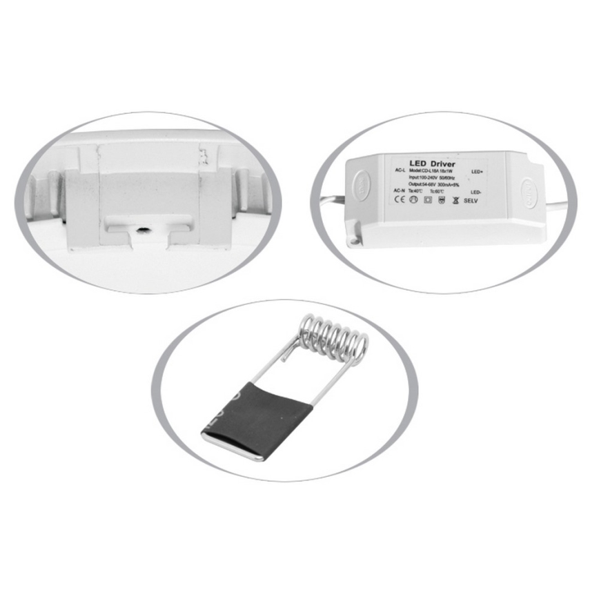 LED Bathroom recessed light LADA LED/6W/230V 4100K IP44