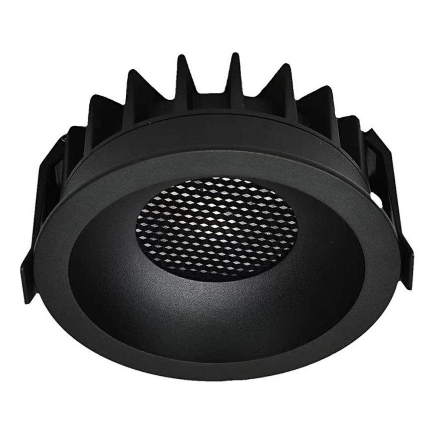 LED Recessed light LED/12W/230V 3000/4000/6400K ø 8,6 cm black