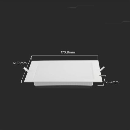 LED Recessed light LED/12W/230V 4000K