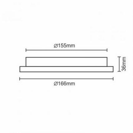 LED Recessed light LED/12W/230V IP40